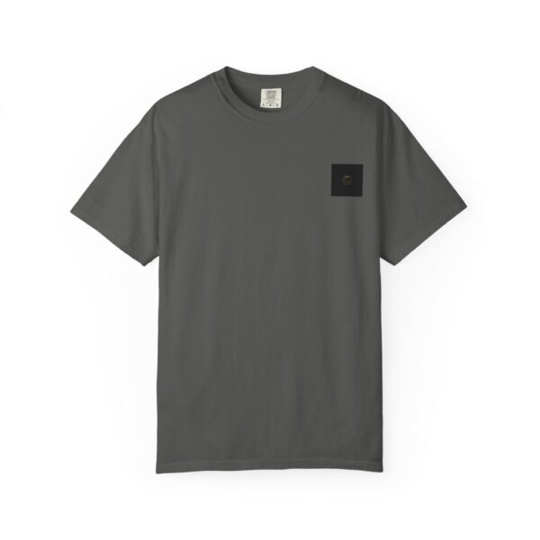 ESSENTIAL Gold Logo Luxury T-Shirt — SARIT Fashions Garment-Dyed Tee