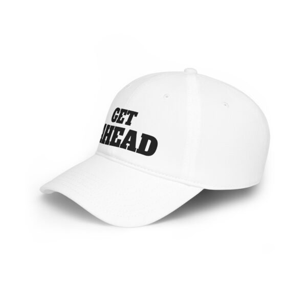 8513857362661297450_2048.jpeg Get Ahead Premium Face Cap — High Profile Baseball Hat