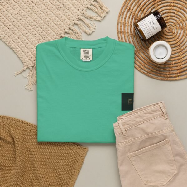 ESSENTIAL Gold Logo Luxury T-Shirt — SARIT Fashions Garment-Dyed Tee