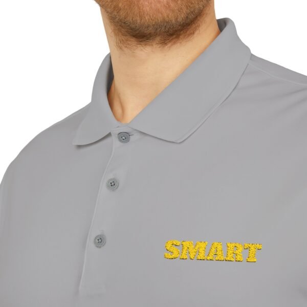SMART ADIDAS Performance Polo Shirt — Lightweight White Golf & Work Polo