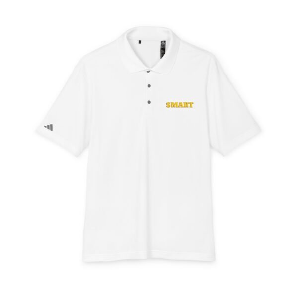 SMART ADIDAS Performance Polo Shirt — Lightweight White Golf & Work Polo