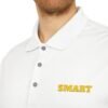 SMART ADIDAS Performance Polo Shirt — Lightweight White Golf & Work Polo
