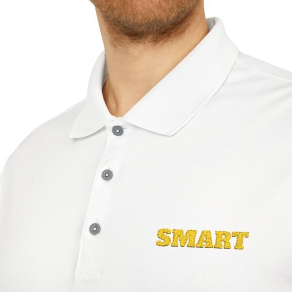SMART ADIDAS Performance Polo Shirt — Lightweight White Golf & Work Polo